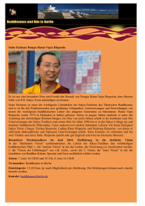 Ratna Vajra Rinpoche Ankuendigung
