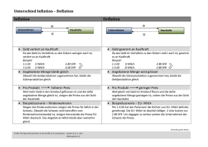 Inflation - Deflation - Learning by surfing