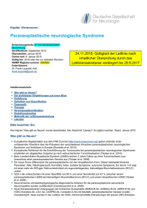 Paraneoplastische neurologische Syndrome