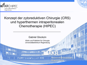 Konzept der zytoreduktiven Chirurgie (CRS)