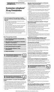 Exemestan-ratiopharm® 25 mg Filmtabletten