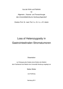 Loss of Heterozygosity in Gastrointestinalen Stromatumoren