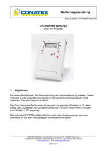 Voltmeter, digital - MESURA