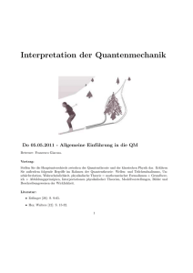 Interpretation der Quantenmechanik