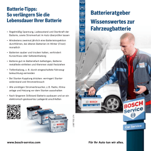 Batterie - Bosch