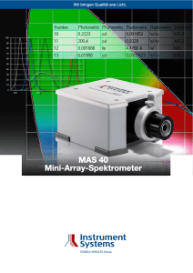 MAS 40 Mini-Array-Spektrometer