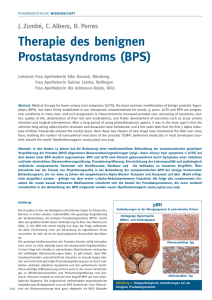 Therapie des benignen Prostatasyndroms (BPS)