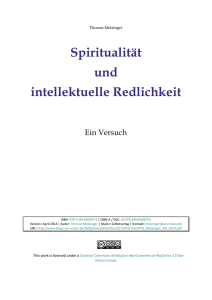 Spiritualität und intellektuelle Redlichkeit