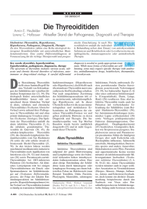 Die Thyreoiditiden - Deutsches Ärzteblatt