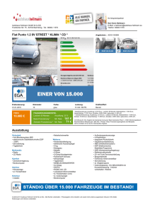 Fiat Punto 1.2 8V STREET * KLIMA * CD * 10.060 € 141 € 71