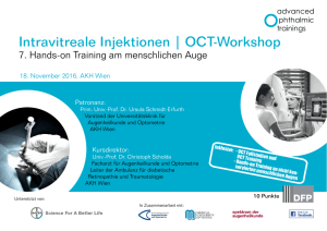 Intravitreale Injektionen | OCT-Workshop