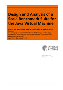 Design and Analysis of a Scala Benchmark Suite for the
