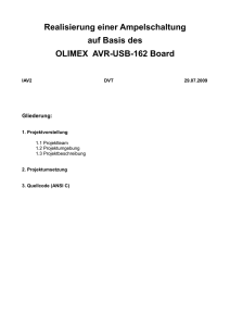 Realisierung einer Ampelschaltung auf Basis des OLIMEX AVR