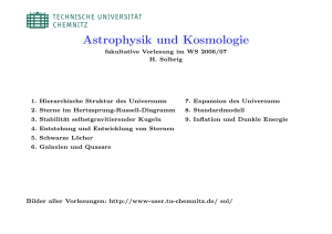 Astrophysik und Kosmologie