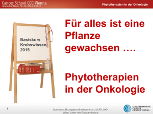 Phytotherapie (Univ.-Prof. Dr. Leo Auerbach)