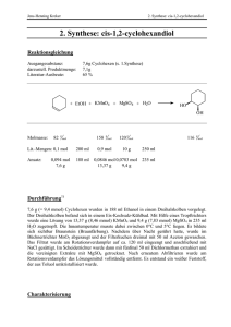 2. Synthese: cis-1,2-cyclohexandiol