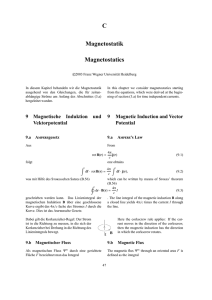 C Magnetostatik Magnetostatics