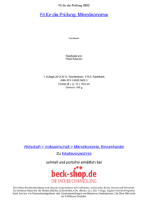 Fit für die Prüfung: Mikroökonomie - ReadingSample - Beck-Shop