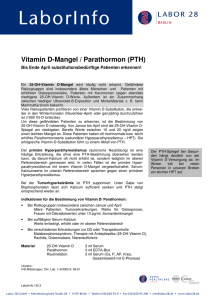 Vitamin D-Mangel / Parathormon