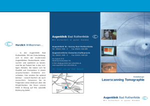 Laserscanning Tomographie - Augenklinik Bad Rothenfelde
