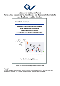 Aminoalkyl-substituierte Azetidinone als Schlüsselintermediate zur