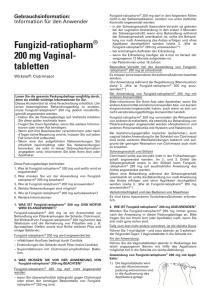 Fungizid- ratiopharm® 200 mg Vaginal- tabletten