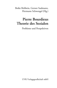 Pierre Bourdieus Theorie des Sozialen