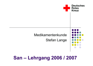 San – Lehrgang 2006 / 2007