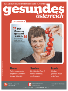 FGÖ-Magazin - Fonds Gesundes Österreich
