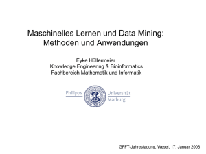 Maschinelles Lernen und Data Mining: Methoden und
