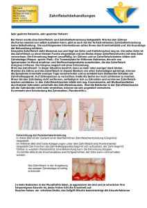 Zahnfleischbehandlungen - Zahnarztpraxis Dr. Thomas Friedrich, Zeitz