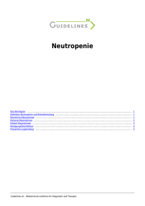 Neutropenie - Guidelines.ch
