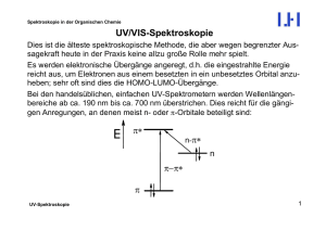 UV/VIS-Spektroskopie - Institut für Organische Chemie