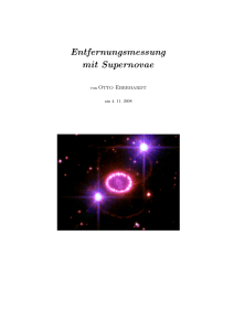 Entfernungsmessung mit Supernovae