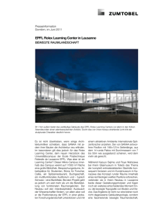 EPFL Rolex Learning Center in Lausanne