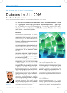 Diabetes im Jahr 2016