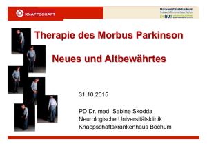 Therapie des Morbus Parkinson - Celenus Klinik für Neurologie