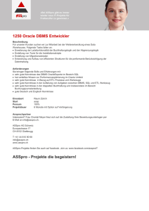 1250 Oracle DBMS Entwickler ASSpro