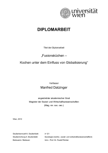 Diplomarbeit Manfred Datzinger - E-Theses