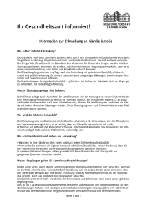 Giardia Lamblia - Regionalverband Saarbrücken