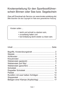 Knotenanleitung 300 - Anleitung zum Knoten von Seemannsknoten