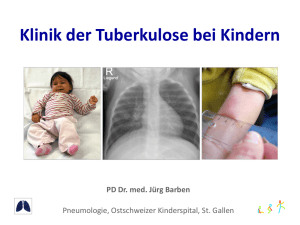 Klinik der Tuberkulose bei Kindern