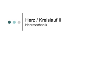 Herz / Kreislauf II - AG Biomolekulare Photonik