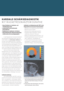 kardiale ischämiediagnostik mit magnetresonanztomographie