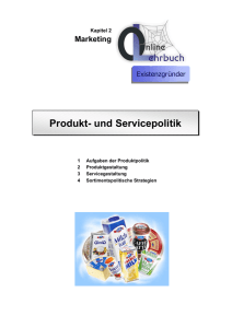 Produkt- und Servicepolitik - Synergiemanagement