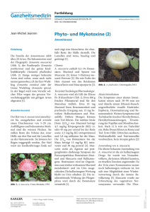 Phyto-und Mykotoxine (2)