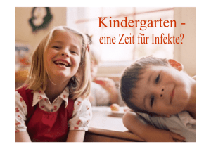 Kindergarten - eine Zeit für Infekte?