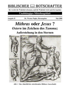 Mithras oder Jesus