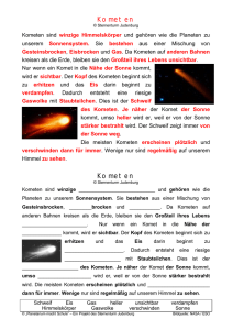 Kometen Kometen - Planetarium Judenburg