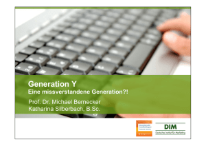 Die Generation Y – eine missverstandene Generation?!